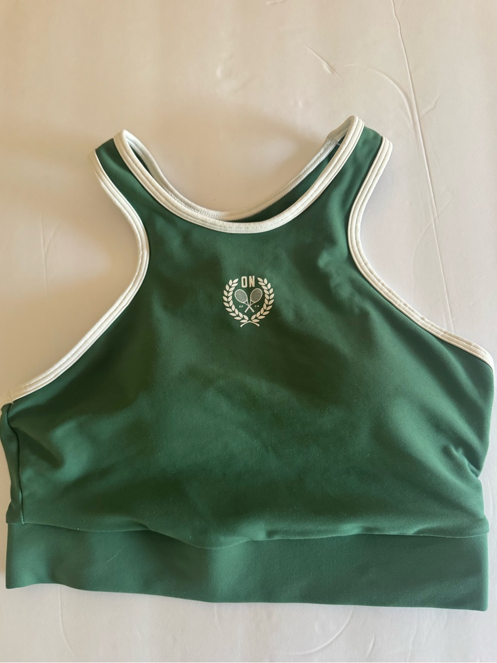 Old Navy Active Powersoft Green Sports Crop Top with Razorback. SZ S